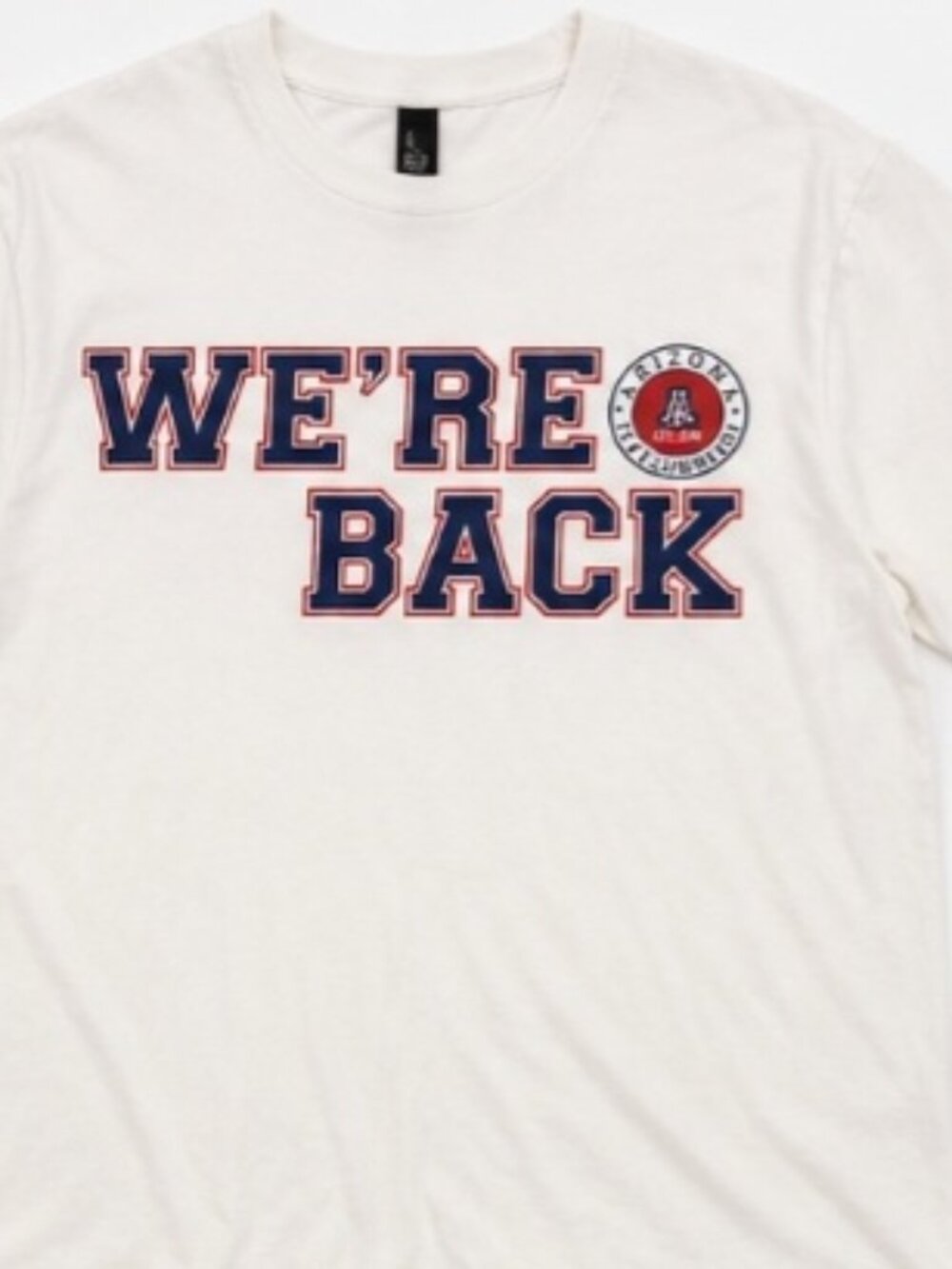 ARIZONA WILDCATS "WERE BACK" T-SHIRT - WHITE - XXL - Picture 2 of 3